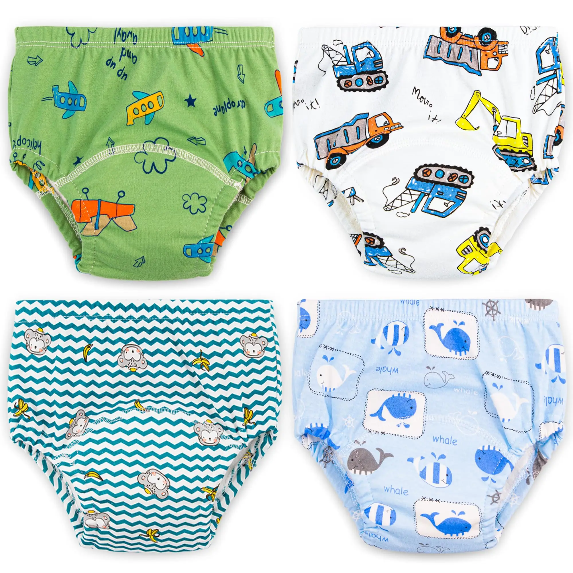 Max Shape Baby Boys Training Pants Underwear, Toddler Boys Potty Pee Training Underwear 4 Pack dealsforyoudays