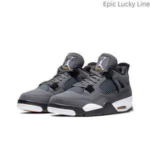 Cool gray retro casual comfortable anti-slip and wear-resistant basketball shoes