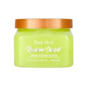Rainbow Shea Sugar Scrub, Exfoliating, Hydrating & Moisturizing Body Scrub with Shea Butter & Nourishing Essential Oils, Smooth & Soften Skin, 18 oz