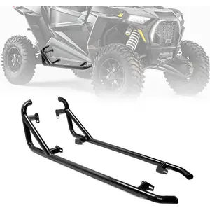 Nerf Bars Rock Sliders Compatible with 2014-2022 Polaris RZR XP 1000 S 900 XC Turbo (2 Doors) Left & Right Side Nerf Bars Steps Black-TK