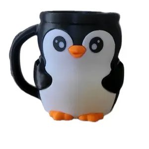Pebbles the Penguin 3D Printed Ice Cream Pint Holder - Fun & Unique Design for Your Favorite Treats Drinkware