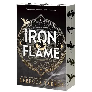 Iron Flame: (Empyrean Book #2) Deluxe Sprayed Edge by Rebecca Yarros special  edition bricks high fantasy Bestselling Romance Novel Paperback