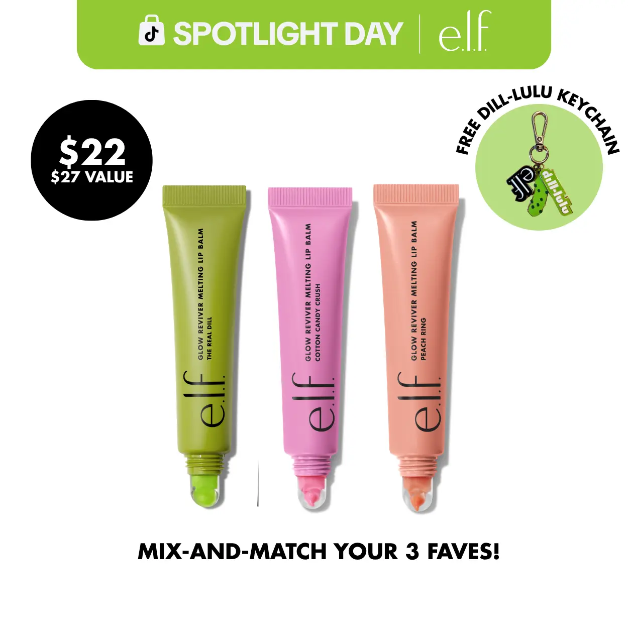 Make It a Dill: Pick 3 Flavors (including Pickle!) & Build Your Own Glow Reviver Melting Lip Balm Bundle