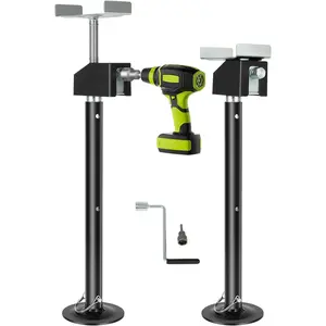 RV Slide Out Jacks 2 Pcs, Slide Out Stabilizers For RV, Adjust 20"-48" By Or Hand, Slide-Out Jacks For 5th Wheel Travel Trailer, 5000 LBS Capacity Each