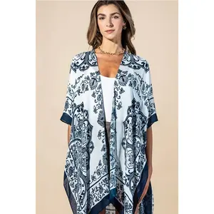 Urbanista Santorini Mandala Viscose Kimono - Royal Mandala