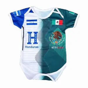Honduras & México Soccer White & Green Unisex Jersey
