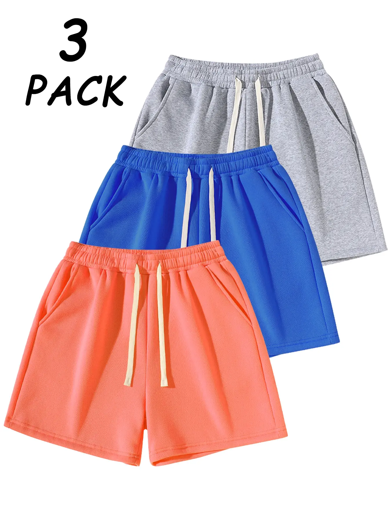 gray + sky blue + orange.