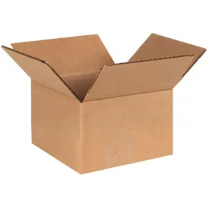 Corrugated Cardboard Box, 6"L x 6"W x 4"H, Kraft Paper, for Shipping, Packaging and Handling Corrugated Cardboard Box, 6"L x 6"W x 4"H, Kraft Paper, for Shipping, Packaging and Handling