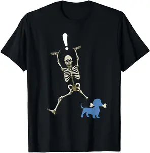 Funny Wiener Dog Lover Dachshund Halloween Skeleton Costume T-shirt