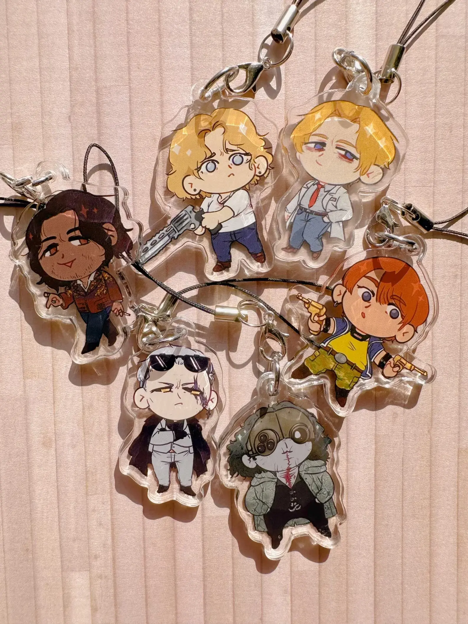 Horror Game Character Acrylic Keychain, Resident Evil Tiny Guyz Inspired by RE Charm, Gift for Fans