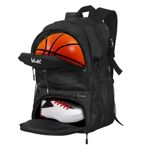 Multifunctional basketball & soccer training backpack - large capacity sports bag for teens - basketball & soccer storage