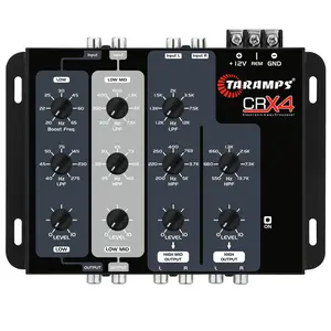 Taramps Crx4 Electronic 4 Way Crossover Rca Channels 8 Volts Rms Car Audio Processor Stereo Equalizer Great for Low/High with Bass Boost, Compact Size