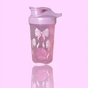 500 mL Drinkware Water Bottles Shaker Shaker Bottle Portable Reusable Washable Cup Tumbler Mug Bottled Pink