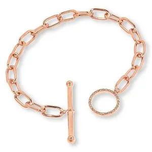 Colleen Lopez Gold-Plated 1/4ctw Colored Diamond Toggle Bracelet