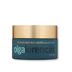 Olga Lorencin Skincare Pep-Revive Daily Moisturizer - Peptide Moisturizing Cream with Ceramides, Primrose Oil, & Squalene for Radiant Skin Moisture