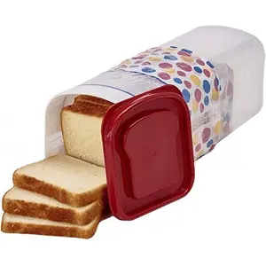 Toast Bread Storage Container - Airtight Sandwich Keeper for Freezer & Fridge |   BPA-Free Plastic Bread Bin with Locking Lid |   Freshness Guaranteed Kitchen Utensils