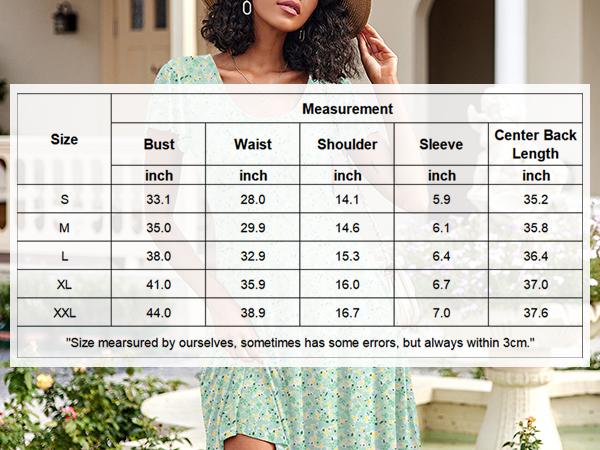 Women's Casual Floral Summer Dress with Ruffle Sleeves Crewneck Flowy Swing Mini Dress with Pockets Bohemian Style Shortsleeve
