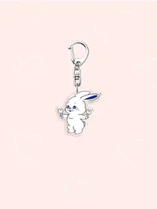 New Cowboy Cartoon Acrylic Keychain, Cute Animal Rabbit Backpack Charm, Best Friend Gift Keychain, Birthday Gift, Holiday Gift