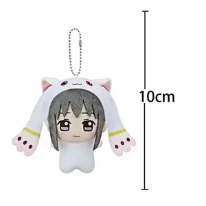 Anime toy Pendant Kaname Madoka plush Akemi Homura keychain Miki Sayaka Cartoon Toy Cosplay Soft Stuffed Doll Mami plushie Gifts