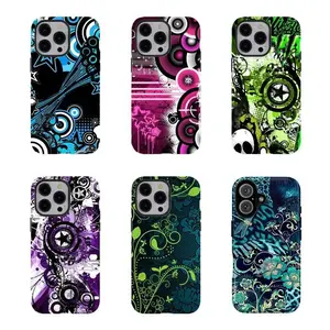 Y2K Pop Art Phone Case Retro Cyber Graffiti Phone Case  Compatible for iPhone 17 16 15 14 13 12 and for Samsung S23-S25 Perfect Gift For Fashionable Women Man