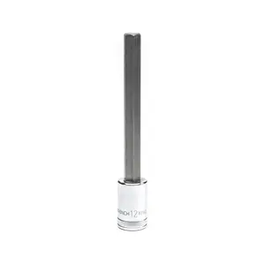 Gearwrench KD82582 0.5 in. Drive Long Length Hex Bit Metric Socket, Chrome - 12 mm