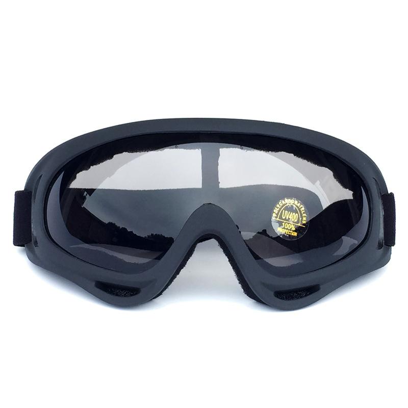 Unisex Windproof Ski Goggles - OneSize, Black Frame Orange/Blue Frame Colorful Film, Lightweight Secure Fit, Anti-Fog UV Prevention Durable PC Plastic Lens, Wide Viewing Angle, Functional Look for Multiple Sports, Pc Lens