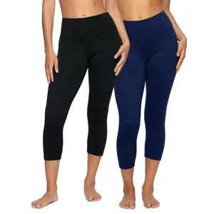Sueded Athletic Capri Legging 2-Pack Sueded Athletic Capri Legging 2-Pack