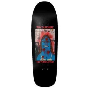 Toy Machine Skateboard Deck Templeton Graffiti Black 9.5" x 32"