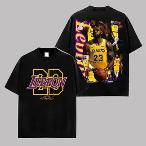 LeBron James #23 Vintage Basketball Graphic T-Shirt Premium Cotton Tee, LeBron James King Graphic Shirt, Retro Basketball Streetwear Tee, LeBron James Fan Apparel, Unisex Gift for Men Women