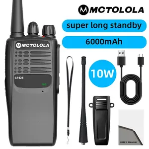 Gp-328 Explosion-Proof Handheld Two-Way Radio, 10w Long Range Industrial Walkie Talkie for Chemical Plants, Oil Refinery, Natural Gas Factory