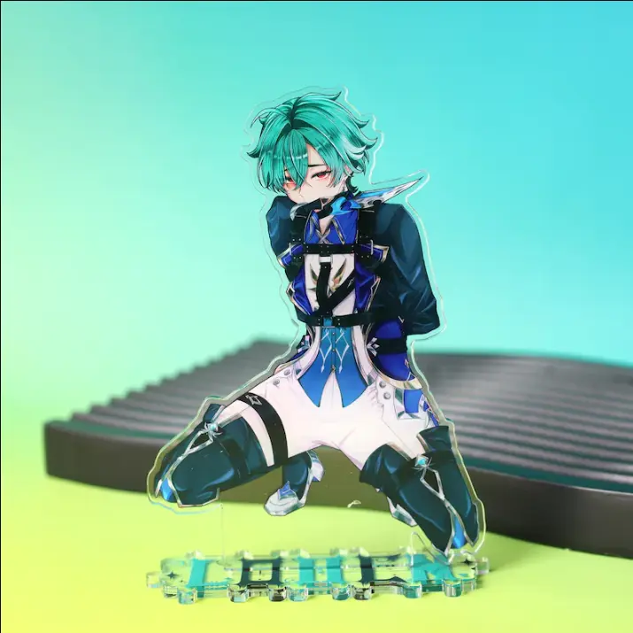 6-Inch Genshin Impact Alhaitham Acrylic Standee, Anime Game Character Desk Display, Collectible Desktop Decoration, Gift for Genshin Fans
