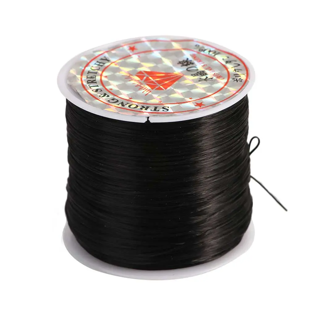 0.8mm Strong Fibre Wire Beading Thread Stretch Cord, 1pc 60m Roll Daily Festive DIY Rope for Bracelet Craft Jewellery Making, Home Supplies Accessory, Diy Accessory