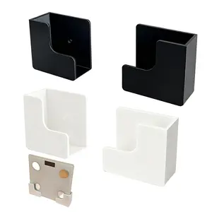 Wall-Mounted No-Drill Weight Scale Holder, Adjustable Storage Bracket, Space-Saving Design, Universal Fit for Home Gym & Bathrooms, Wall Mount Organizer