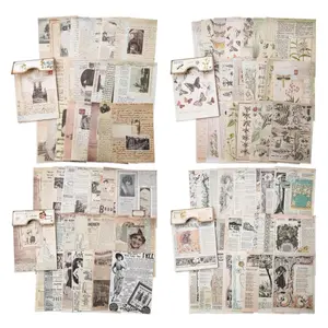 4/6 pack Scrapbook Paper Vintage Room Decor Posters Decoupage Paper Wall Art Collage Journaling Scrapbooking Supplies Craft Kits Beauty & Personal Care