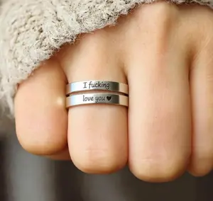 I Fvcking Love You Ring Adjustable Tarnish-Free One Size Fits All Gift for Significant Others