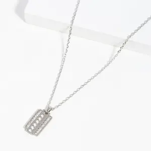 New Razor Blade Pendant Necklace