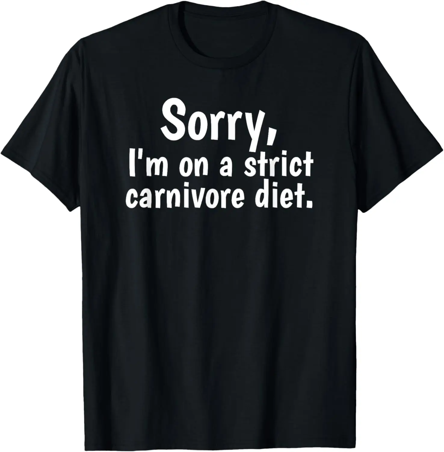Women's 100% Cotton Short-Sleeve Round Neck Casual Vintage Streetwear Distressed Graphic T-Shirt Top - For Strict Carnivore Diet Enthusiasts, Weight Loss