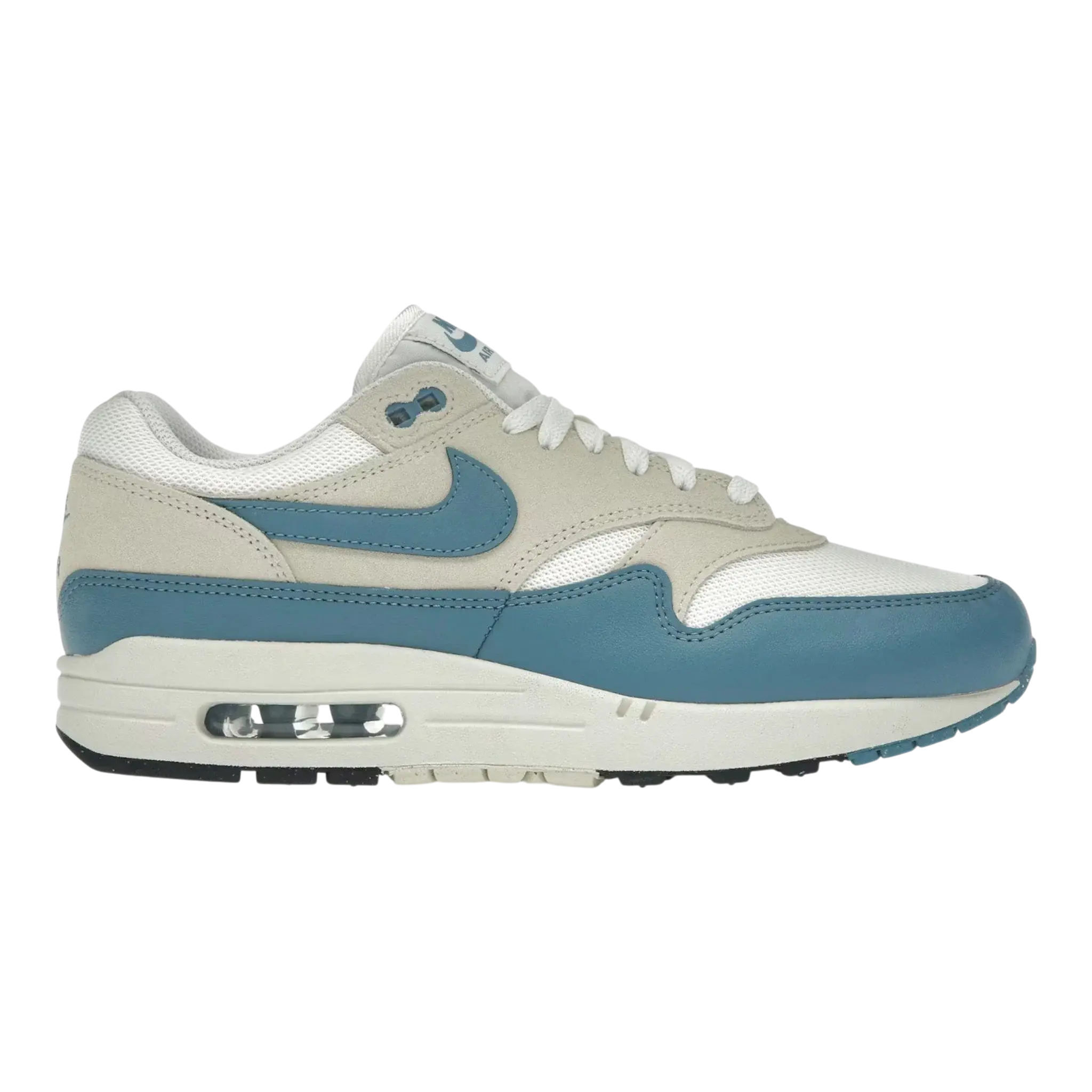 Nike Air Max 1 Essential Sneaker in Soft Pearl / Smokey Blue Suede | Men's Low-Top