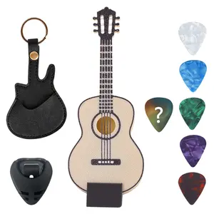 Guitar Pick Holder Case |9 PCS Guitar Picks Set | Gift For Guitarist, Father's Day, Christmas, Anniversary, Halloween Thanksgiving Ideal Choice