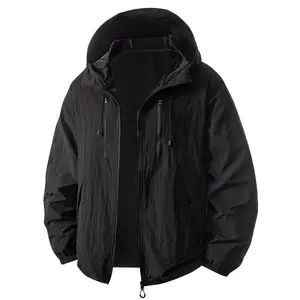Men’s lightweight hooded sun-protection jacket, casual outdoor jacket, summer menswear, men’s sports jacket