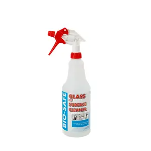 Bio-Safe Glass & Surface Cleaner for Home & Business - Streak-Free Formula for Mirrors Windows Windshields & Hard Surfaces - Trustworthy Daily Cleaning Solution Household