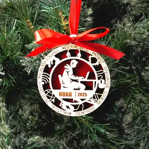 Personalized IT Christmas Ornament – Gift for Male IT or Programmer, Software Developer