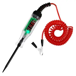 Automotive Test Lights,5-90V DC Digital LED Circuit Tester Light,Heavy Duty Light Tester with Voltmeter, Auto Bidirectional  Tester Electric Test Pen for     Golf Cart