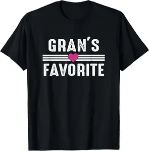 100% Cotton Funny Grandma's Favorite Gran's Favorite T-Shirt