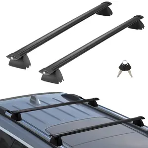 VEVOR Roof Rack Cross Bars, Compatible with 2011-2021 Jeep Grand Cherokee with Grooved Side Rails, 200lbs Load Capacity, Aluminum Crossbars with Locks, for Rooftop Cargo Carrier Bag Luggage Kayak Bik