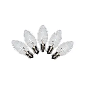 Holiday Bright Lights  C9 Christmas Light Bulbs, Clear, 1 in. - 25 Lights