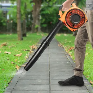 Gas Powered Handheld Leaf Blower with 360 Protective Cover - 0.8 HP 2 Stroke Engine, 83 LBS Lightweight for Yard Garden, Leaf Snow Debris Removal