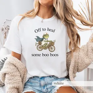 Off To Heal Some Boo Boos Nurse T Shirt, Funny ER Nurse Tee, Cute Nurse Life Graphic Shirt, Nurse Appreciation Gift, Nursing School Student Shirt