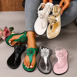 Women's Fashion Outdoor Flat Sandals Comfortable Flip-Flops for Casual Everyday Wear