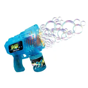 Set of 2 GlowFX Bubble Blaster with LED Lights and Bubble Jets That Blasts Bubbles Includes Mess Free Attachable Bubble Cartridge
